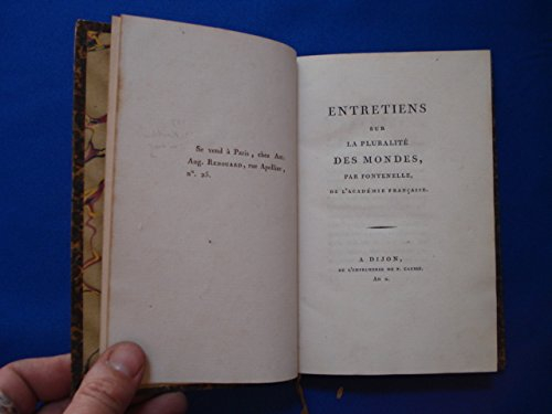 entretiens sur la pluralité des mondes