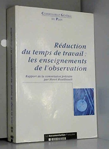 Réduction du temps de travail : les enseignements de l'observation