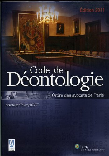 code de déontologie ordre des avocats de paris