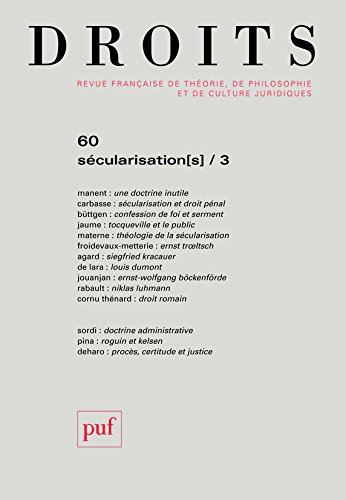 Droits, n° 60. Sécularisation(s) (3)
