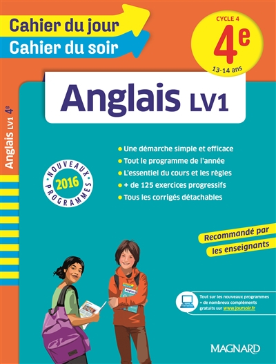 Anglais LV1 : 4e, cycle 4, 13-14 ans : nouveaux programmes 2016