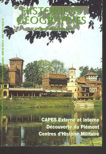 historiens et geographes. revue n,376, septembre-octobre 2001. capes externe et interne / decouverte