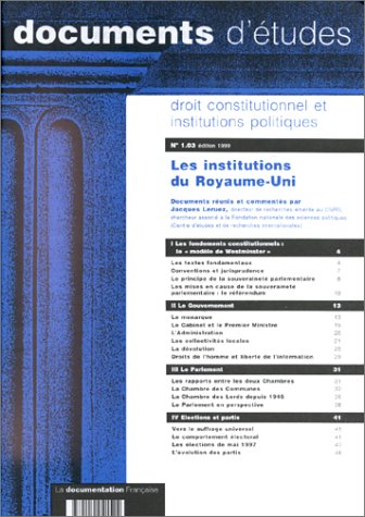 Les institutions du Royaume-Uni