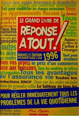 grand livre de "réponse à tout" 1996