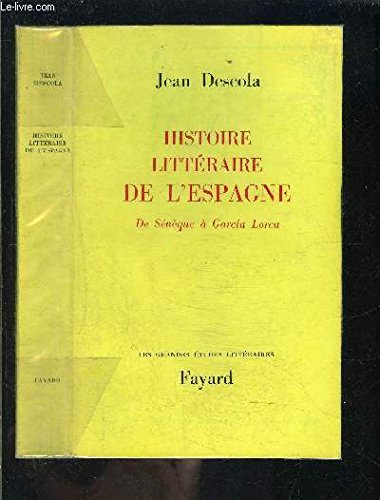 histoire litteraire de l'espagne