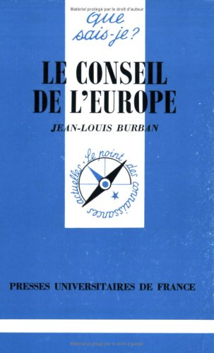 Le Conseil de l'Europe