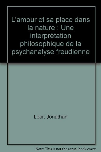 L'amour et sa place dans la nature