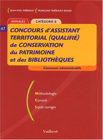 Concours d'assistant territorial (qualifié) de conservation du patrimoine et des bibliothèques : Ann