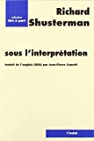 Sous l'interprétation