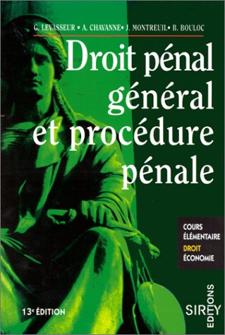 Droit pénal général et procédure pénale