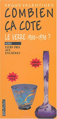Combien ça cote, le verre 1900-1930 ? : leurs prix aux enchères