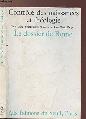 controle des naissances et theologie                                                          022796