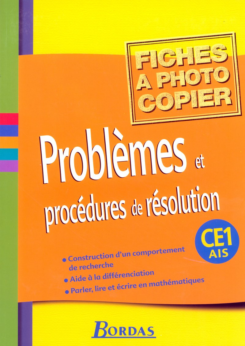 Problèmes et procédures de résolution CE1-AIS