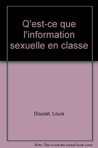 qu'est-ce que l'information sexuelle en classe