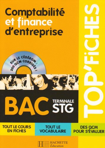 Comptabilité et finance d'entreprise bac terminale STG