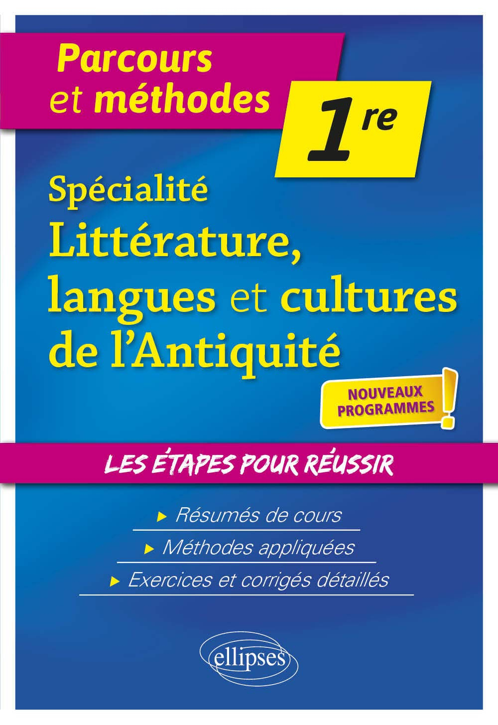 Spécialité littérature, langues et cultures de l'Antiquité 1re : nouveaux programmes