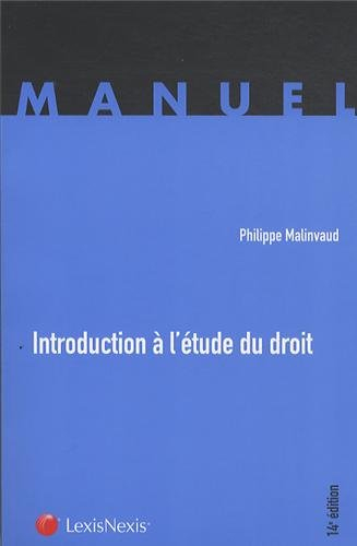 Introduction à l'étude du droit