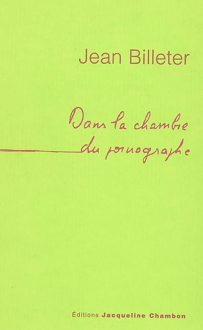 Dans la chambre du pornographe