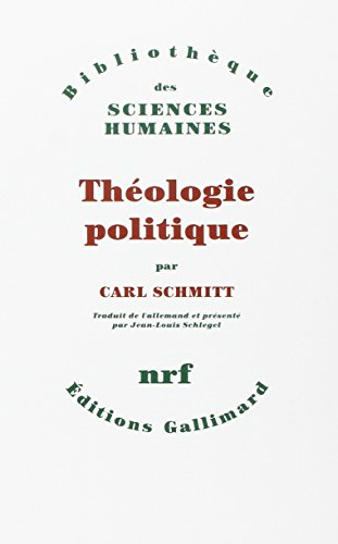 Théologie politique : 1922, 1969