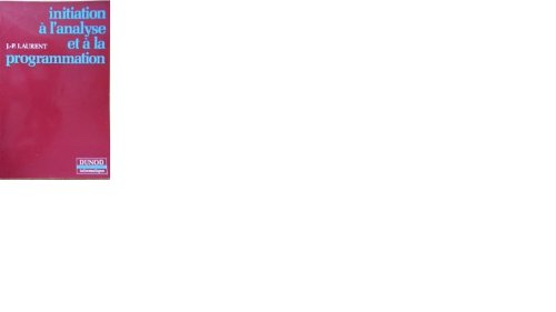 initiation à l'analyse et à la programmation