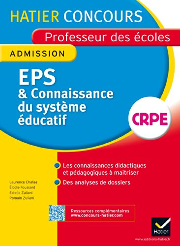 EPS & connaissance du système éducatif : admission : nouveau concours 2014