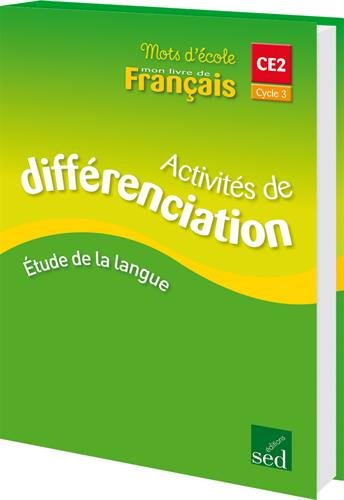 Mots d'école CM1 Cycle 3: Activités de différenciation