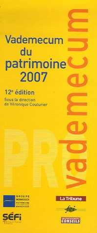 Vademecum du patrimoine 2007