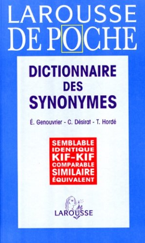 Dictionnaire des synonymes