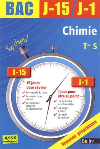 Chimie terminale S : nouveau programme