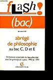 Abrégé de philosophie au bac C, D et E