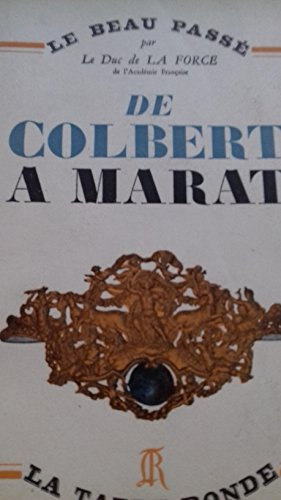 de colbert a marat