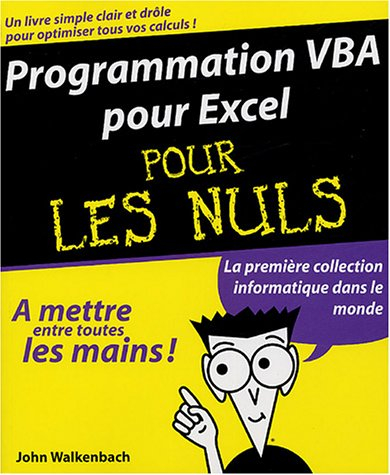 Programmer en VBA pour Excel pour les nuls