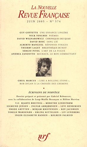 Nouvelle revue française, n° 574. Ecrivains de Norvège