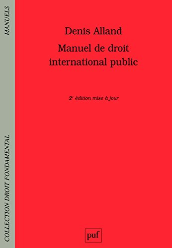 Manuel de droit international public