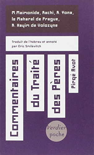 Commentaires du Traité des Pères : Pirqé avôt
