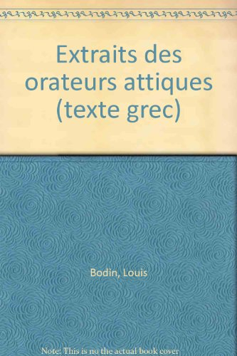 extraits des orateurs attiques (texte grec)