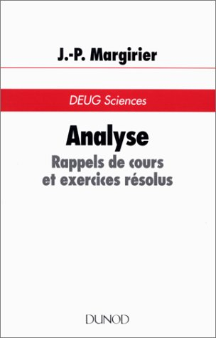 Analyse : rappel de cours et exercices résolus