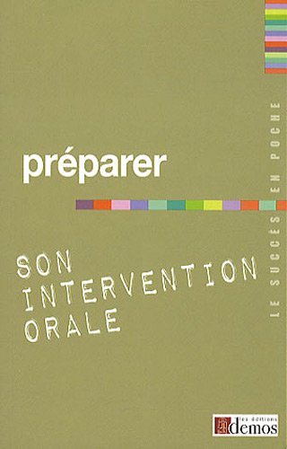 Préparer son intervention orale