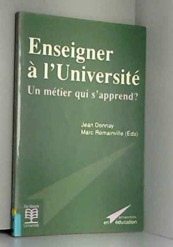 Enseigner à l'Université : un métier qui s'apprend ?