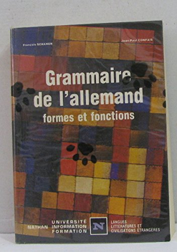 grammaire de l'allemand : formes et fonctions...