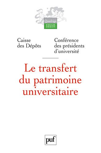 Le transfert du patrimoine universitaire