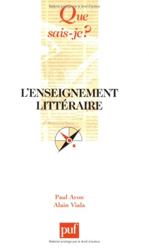 L'enseignement littéraire