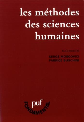Les méthodes des sciences humaines