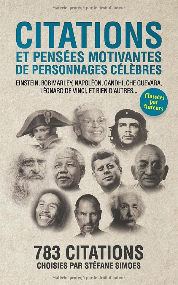 Citations et pensées motivantes de personnages célèbres