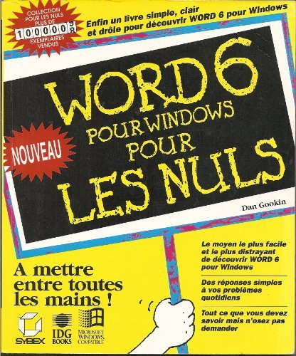 word 6 windows pour les nuls