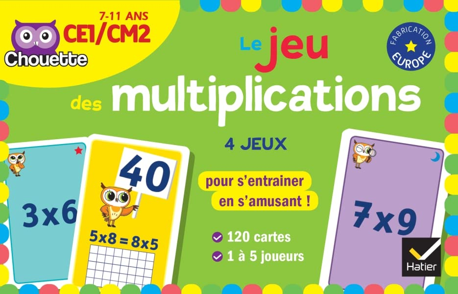 Le jeu des multiplications : CE1-CM2, 7-11 ans