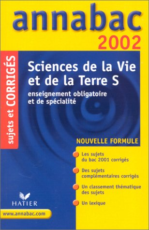 Sciences de la vie et de la terre, S : annabac 2002