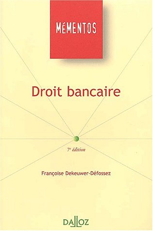 droit bancaire. 7ème édition