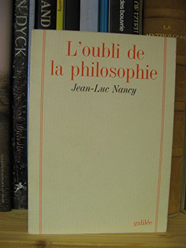 L'Oubli de la philosophie