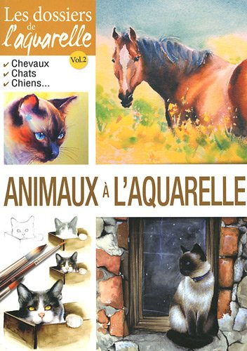 Animaux à l'aquarelle : chevaux, chats, chiens...